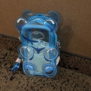 Gummy Bear blue jelly crossbody bag purse Bewaltz NWT